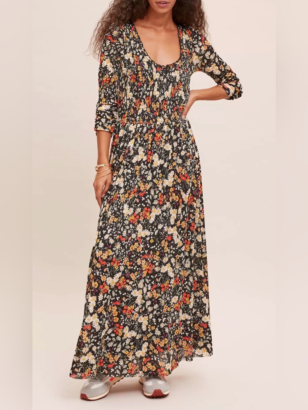 Maeve by Anthropologie Floral Maxi Dress